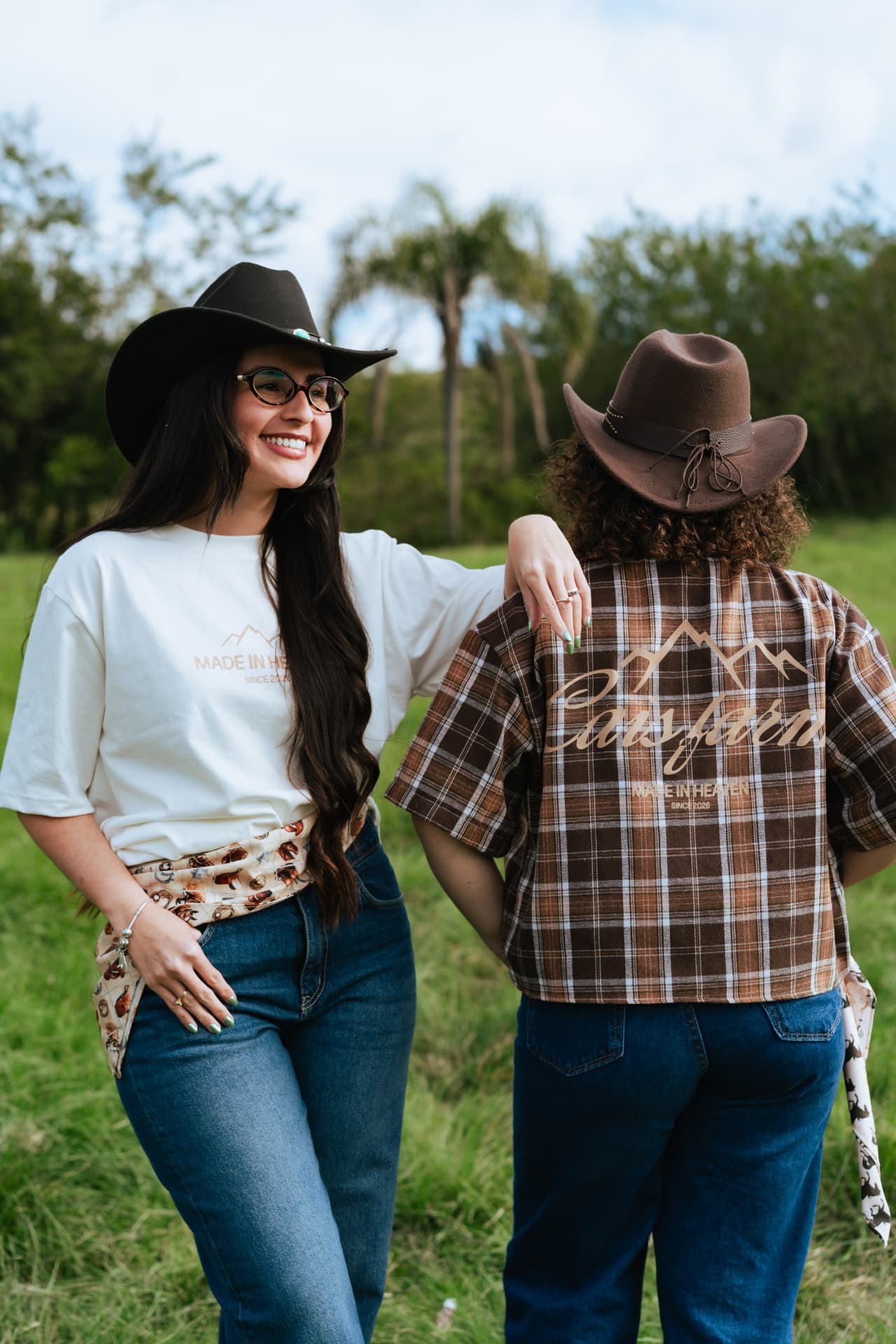 Camiseta Made in Heaven + camisa Cais Farm